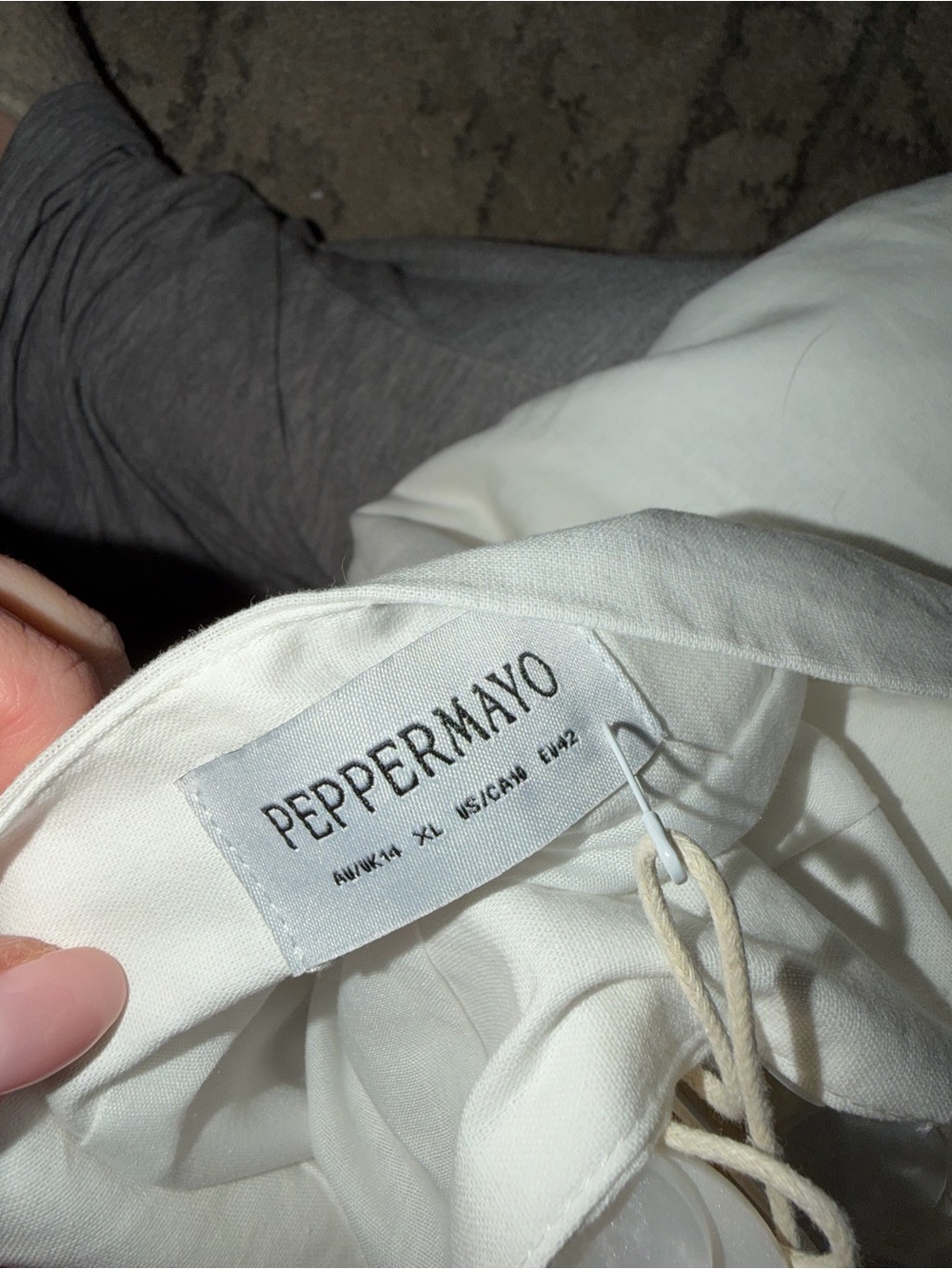 Peppermayo White Iridescent Disc Embellished Mini Skirt - Picture 4 of 4